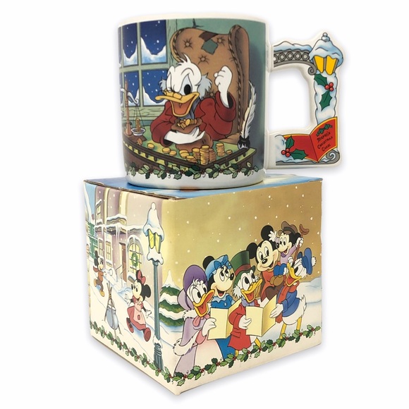 Vintage / Disney / Applause Other - Vntg Disney Mickey's Christmas Carol Scrooge Mug